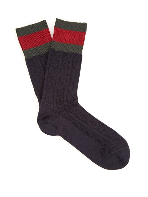 gucci socks men's wool.